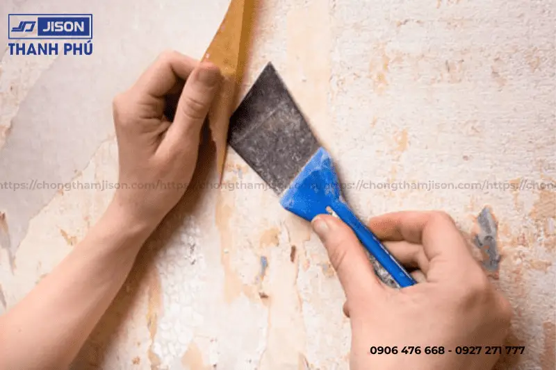 kiểm tra và xử lý bề mặt tường chống thấm